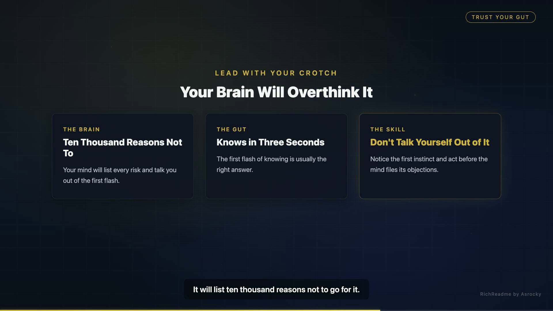 Your Brain Will Overthink It